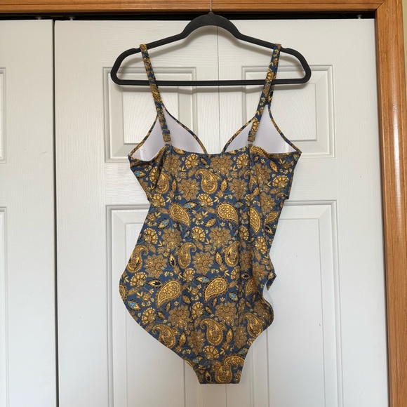 Boden Capri cup-size swimsuit harvest gold bathing suit Sz 38B NWT - Picture 10 of 14
